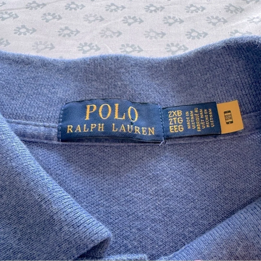 Polo Ralph Lauren Blue Polo Shirt 2XB Classic Style